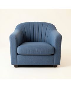 Aspen Bridge Upholstered Armchair - Blue (synthetic illustration; no displayed measurements)