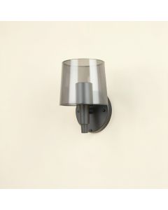 Aspen Dale Wall Sconce Mounted On A Plain Wall - Gray (synthetic illustration; no displayed measurements)