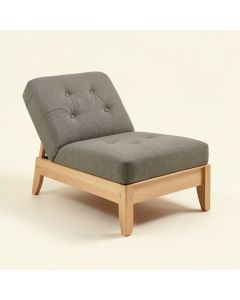 Tufted Armless Chaise Lounge (synthetic illustration; no displayed measurements)