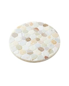 0.75 '' X 0.75 '' Natural Stone Penny Round Mosaic Wall & Floor Tile