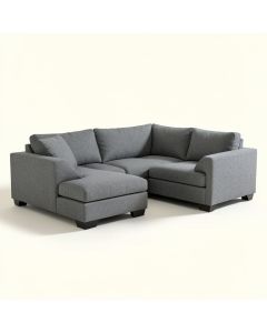 Sectional Sofa In Gray Linen (synthetic illustration; no displayed measurements)