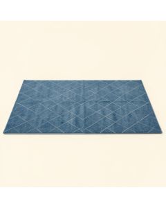 Aspen Bend Rectangular Area Rug - Blue (synthetic illustration; no displayed measurements)