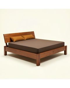 Solid Wood Platform Bed - Alder Collection (synthetic illustration; no displayed measurements)