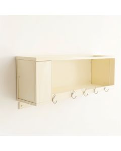 Elm Bend Wall-Mounted Entryway Organizer Shelf - Ivory (synthetic illustration; no displayed measurements)