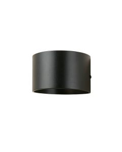 Dawn Bend Wall Sconce Mounted On A Plain Wall - Black (synthetic illustration; no displayed measurements)