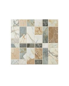 Retro Lantern 3 '' X 3 '' Porcelain Grid Mosaic Wall & Floor Tile