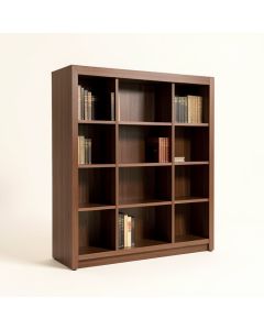 Island Fusion Taipei Media 92 '' H X 80 '' W Library Bookcase (synthetic illustration; no displayed measurements)
