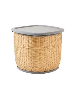 Bamboo Baby Double Collapsible Laundry Hamper (synthetic illustration; no displayed measurements)