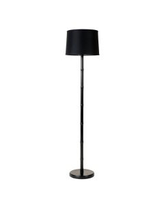 Heath Arc Floor Lamp With A Plain Fabric Shade