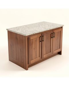 Lizotte Kitchen Island Set With Granite Top (synthetic illustration; no displayed measurements)
