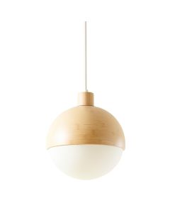 Dune Crossing Pendant Light Suspended From One Plain Cable - White