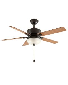 42 '' 5 - Blade Flush Mount Ceiling Fan With Pull Chain And Light Kit Included