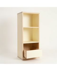 Bay Bridge Narrow Cubby Tower - Cream (synthetic illustration; no displayed measurements)