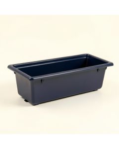 Oak Canyon Empty Railing Planter With Integral Brackets - Navy (synthetic illustration; no displayed measurements)