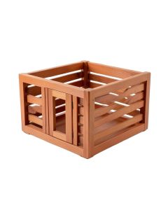 Cove Branch Empty Furniture-Style Pet Crate - Terracotta