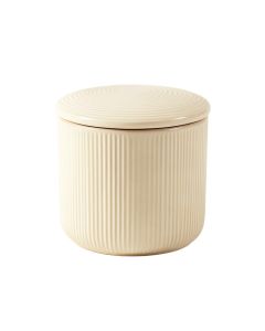 Elm Brook Storage Canister With Lid - Cream