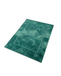 Geometric Teal Indoor / Outdoor Area Rug