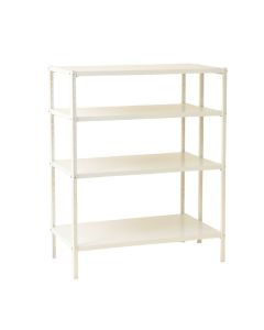 Maple Arc Empty Seed-Starting Shelving Unit Without Lights - White (synthetic illustration; no displayed measurements)
