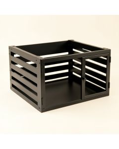 Ash Dell Empty Furniture-Style Pet Crate - Black (synthetic illustration; no displayed measurements)