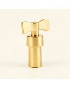 Kohler Purist Rite-Temp Valve Trim With Cross Handle - Vibrant Moderne Brushed Gold (synthetic illustration; no displayed measurements)