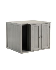 Holly Edge Empty Furniture-Style Litter Enclosure - Gray (synthetic illustration; no displayed measurements)
