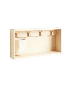 Olive Brook Wall-Mounted Entryway Organizer Shelf - Ivory