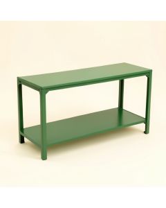 Elm Branch Narrow Outdoor Storage Bench - Green (synthetic illustration; no displayed measurements)