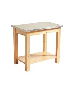 Eira Kitchen Cart With Stainless Steel Top