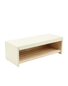 Elm Dell Shoe Storage Bench - Ivory