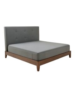 Upholstered Low Profile Platform Bed (synthetic illustration; no displayed measurements)