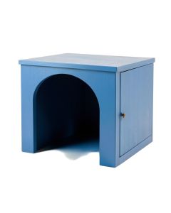 Reed Branch Empty Furniture-Style Litter Enclosure - Blue