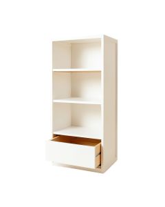 Cove Crest Narrow Cubby Tower - White (synthetic illustration; no displayed measurements)
