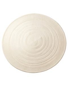 Shore Bend Round Area Rug - Cream