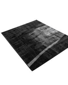 Anran Ombre Black/Gray Area Rug