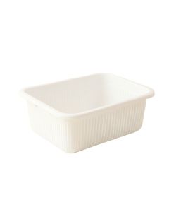 Willow Canyon Empty Storage Basket - White