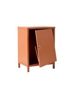 Holly Bridge Freestanding Pull-Out Hamper Cabinet - Terracotta (synthetic illustration; no displayed measurements)