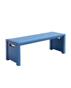 Moss Bend Narrow Outdoor Storage Bench - Blue