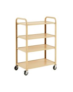 Cedar Bluff Empty Rolling Workshop Cart - Beige