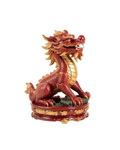 Asian Zen Dragon Garden Welcome Statue