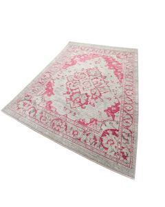 Katie Oriental Light Gray/Fuchsia Area Rug (synthetic illustration; no displayed measurements)