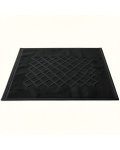 Linden Bridge Rectangular Outdoor Rug - Black (synthetic illustration; no displayed measurements)