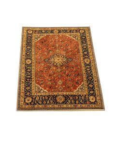 Restoration Oriental Hand-Knotted Multi-Colored Area Rug
