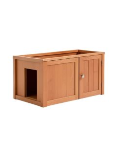 Linden Field Empty Furniture-Style Litter Enclosure - Terracotta (synthetic illustration; no displayed measurements)