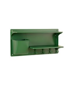 Cedar Bridge Wall-Mounted Entryway Organizer Shelf - Green