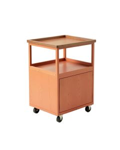 Olive Bridge Empty Rolling Workshop Cart - Terracotta (synthetic illustration; no displayed measurements)