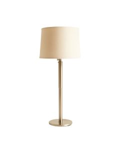 Field Dale Floor Lamp With A Plain Fabric Shade - Beige