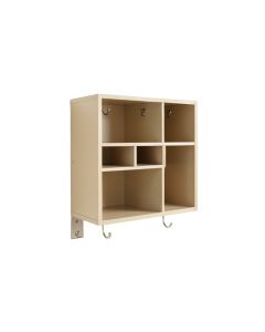 Laurel Bridge Wall-Mounted Entryway Organizer Shelf - Beige (synthetic illustration; no displayed measurements)