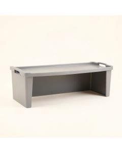 Field Brook Narrow Outdoor Storage Bench - Gray (synthetic illustration; no displayed measurements)