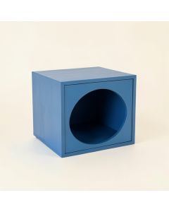 Spruce Edge Wall-Mounted Cat Perch - Blue (synthetic illustration; no displayed measurements)