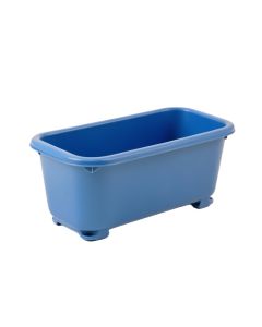 Dune Bridge Empty Railing Planter With Integral Brackets - Blue (synthetic illustration; no displayed measurements)